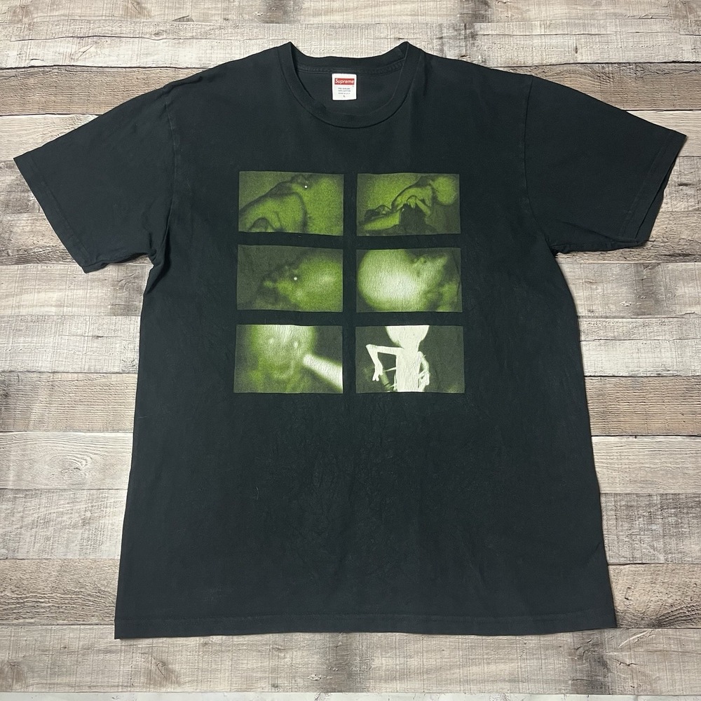 Supreme Shirt Size Large Black Chris Cunningham Rubber Johnny Streetwear